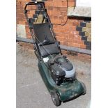 A HAYTER PETROL DRIVEN LAWN MOWER model 41, with grass collection box