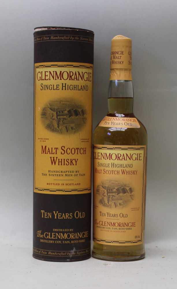 Glenmorangie, Single Highland Malt Scotch Whisky, 10 years old in presentation tube, 1 bottle