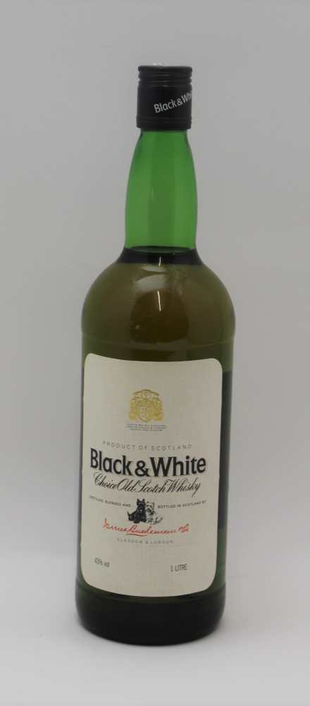 Black & White Choice Old Scotch Whiskey, 43%, 1 ltr bottle