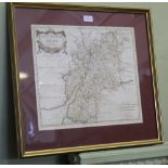A LATER HAND COLOURED ROBERT MORDEN MAP OF GLOUCESTERSHIRE