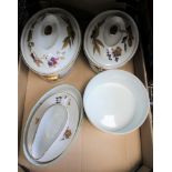 A BOX OF ROYAL WORCESTER EVESHAM oven to tableware's