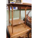 AN ARTS & CRAFTS TWO TIER TABLE