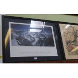 AN AUTOGRAPHED PHOTOGRAPHIC POSTER DEPICTING KANGCHENJUNGA (The third highest mountain in the world)