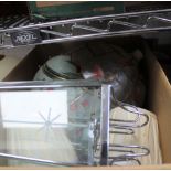A BOX CONTAINING LIGHTSHADES VARIOUS