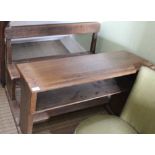 A LATE 19TH /EARLY 20TH CENTURY PROBABLY CONTINENTAL RURAL SCHOOL DESK for two, of simple plank