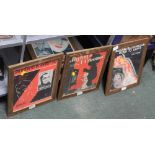 A SELECTION OF GLAZED & FRAMED MUSIC COVERS