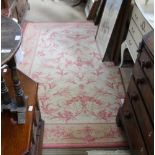 A LAURA ASHLEY FRENCH STYLE FLOOR CARPET, with conforming runner