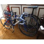 TWO RACING BICYCLES for spares and repairs, one child sized