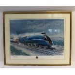 AFTER TERENCE CUNEO 'LNER Mallard' limited edition colour print, one of 850, signed by the artist