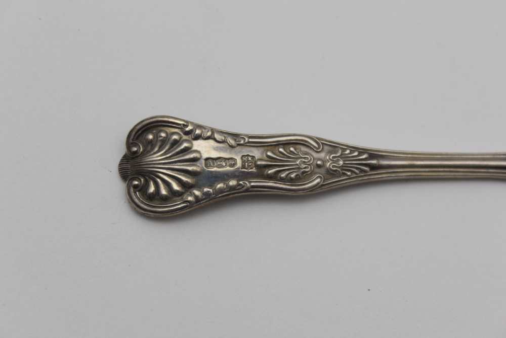 COOPER BROTHERS & SONS LTD, a set of twelve Kings pattern silver coffee spoons, Sheffield 1963/64 ( - Image 4 of 4