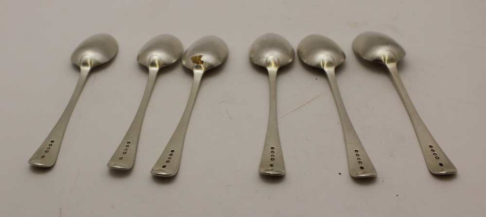 CHARLES BOYTON A set of six silver dessert spoons, engraved with a spread eagle crest, London - Image 3 of 4