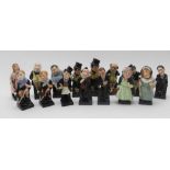 A COLLECTION OF FIFTEEN ROYAL DOULTON CERAMIC DICKENS CHARACTERS, includes Little Nell, Sam