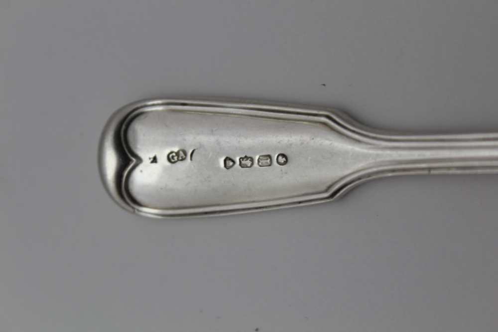 GEORGE WILLIAM ADAMS, a Victorian silver runcible spoon, fiddle pattern handle, London 1866, 37.6g - Image 3 of 3