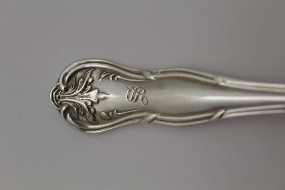 H. PIDDIUCK & SONS, A SET OF SILVER FISH KNIVES & FORKS FOR SIX SETTINGS, decorative handles - Image 2 of 3