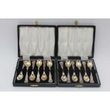 COOPER BROTHERS & SONS LTD, a set of twelve Kings pattern silver coffee spoons, Sheffield 1963/64 (