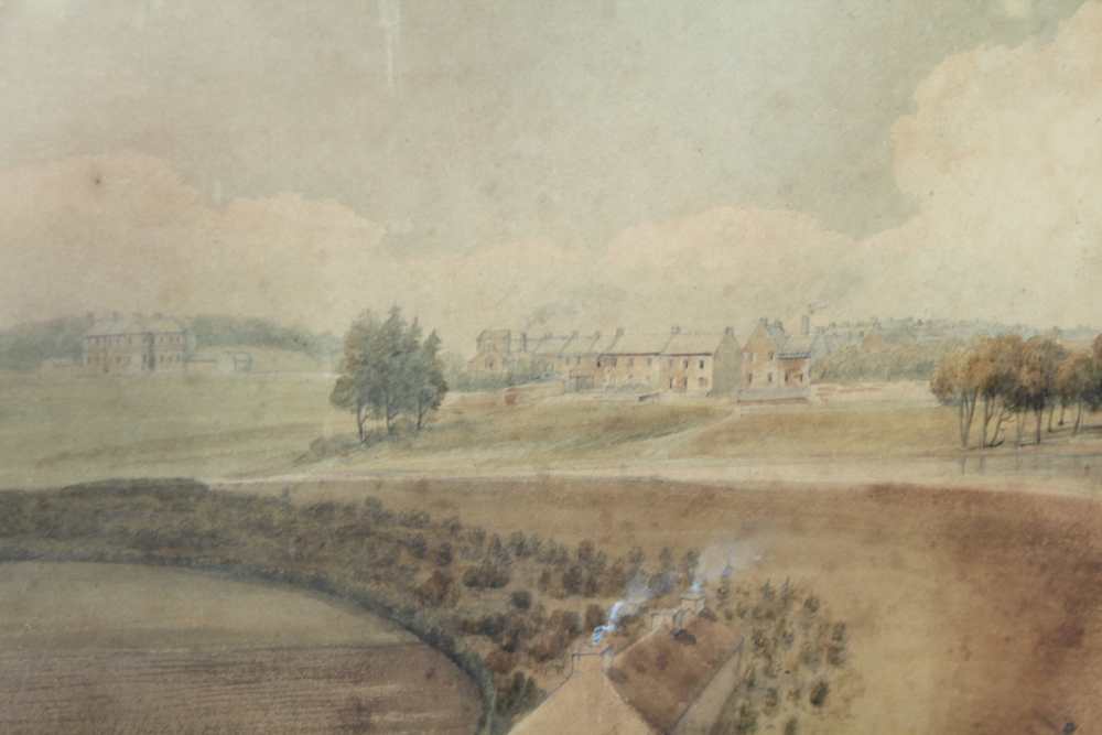 LATE 18TH CENTURY BRITISH SCHOOL 'The Estate' (extensive landscape with river, boats, figures, - Image 2 of 3