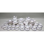 AN EXTENSIVE ROYAL DOULTON PORCELAIN PART TEA, COFFEE & DINNER SERVICE in the Cathay pattern, with