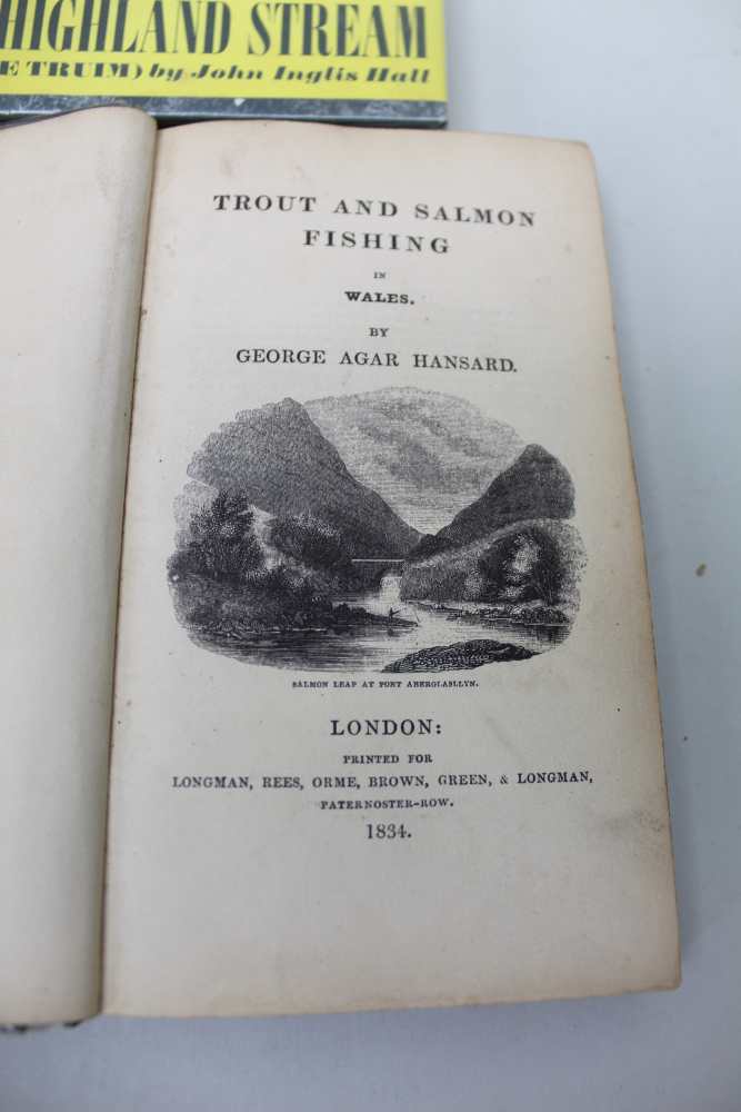 GEORGE AGAR HANSARD - Trout & Salmon fishing in Wales, 1834, Longhan, Rees, Orme, brown, Green & - Image 2 of 2