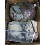 A BOX CONTAINING LIGHTSHADES VARIOUS