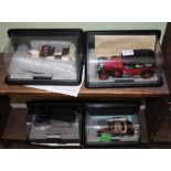 FOUR GOOD QUALITY FRANKLIN MINT DIE CAST MODEL VEHICLES OF YESTERYEAR with certificates