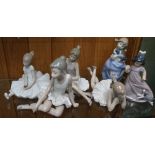 SIX SPANISH PORCELAIN FIGURINES to include, Ballerinas