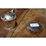 TWO PIECES OF HALLMARKED SILVER
