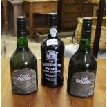 2 bottles Croft Original Sherry & 1 bottle Windsor Port (3)