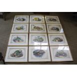 A GOOD SELECTION OF COLOURED DECORATIVE PRINTS OF FLORA & FAUNA