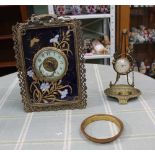 TWO DECORATIVE TIME PIECES (in need of TLC)
