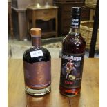 1 bottle Captain Morgan Rum & 1 bottleLyre's Dark Cane Spirit