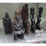 A SELECTION OF FIGURAL GROUPS both Oriental and African in origin