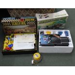 A SELECTION OF SCALEXTRIC EQUIPMENT together with two original boxes