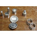 A SELECTION OF MIDDLE EASTERN SILVER COLOURED METALWARES