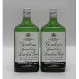 Gordons Special Dry London Gin, 40% volume, 75cl old bottling, 2 bottles