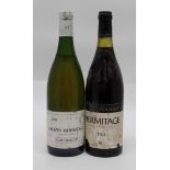 Hermitage 1984, Louis Mousset, 1 bottle Crozes-Hermitage 1992, Alain Graillot, 1 bottle (2)