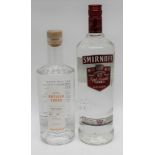 Smirnoff 21 Vodka, 1 litre bottle Dalesford Artisan Vodka, batch no. 1, 70cl bottle (2)