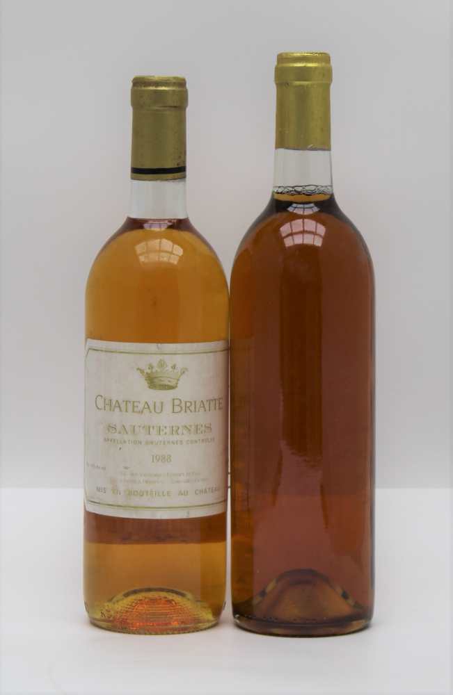 Chateau Briatte, Sauternes, 1988, 1 bottle Unknown Sweet White, 1 bottle (2)