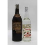 Noilly Prat (very old) , 1 bottle Dettling Kirschwasser, 24 fl oz, 70° proof, 1 bottle (2)