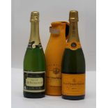 NV Veuve Clicquot Champagne, 1 bottle NV Veuve de Bomonde Blanc de Blancs Sparkling, 1 bottle (2)