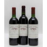 Chateau Laforest, Medoc, 2 x 1990, 1 x 1996, 3 bottles