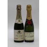 NV Moet & Chandon Champagne, 1 half bottle NV Mercier Extra Rich Champagne, 1 half bottle (2)