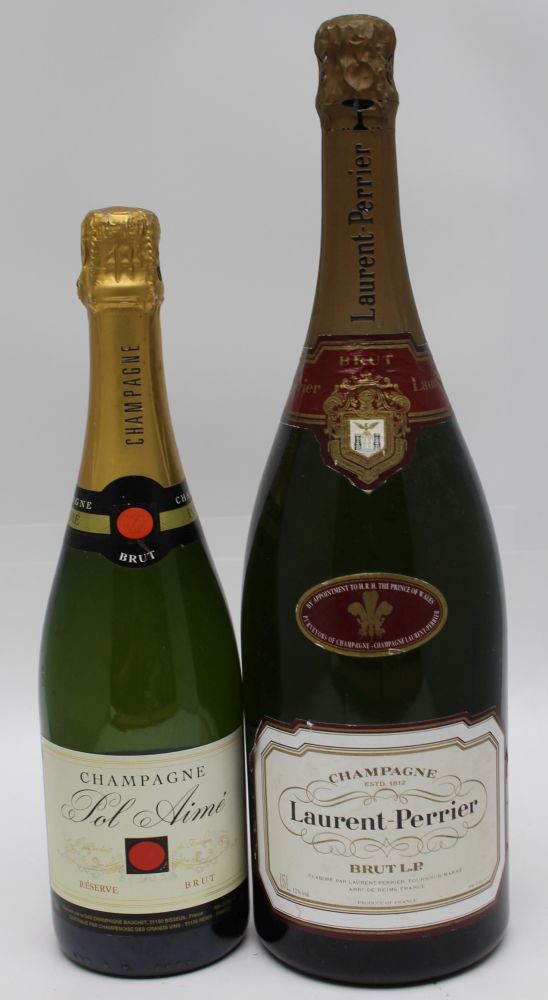 Laurent-Perrier 1.5 litres Brut, together with single bottle Pol Aime