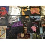 Thirteen Black Sabbath LP records including Technical Ecstasy, Master of Reality, Paranoid, Born