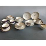 Small collection of mainly 19th century English porcelain in various patterns including five