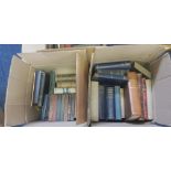 Three boxes of books, including ‘Pilgrims Progress’, T.E. Lawrence ‘Seven Pillars of Wisdom’,