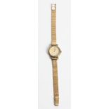 A Lady's Sekonda wristwatch on 9ct yellow gold bracelet strap, marked 375, approx. weight of watch