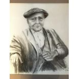 ANNE GRANT. Framed, signed and titled ‘The Frenchman’, limited edition 9/70, charcoal on paper, 45cm