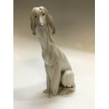 A Lladro figure of an Afghan hound. Important: Online viewing and bidding only. No in person