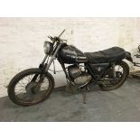 An AMF Harley Davidson motorcycle with black petrol tank. IMPORTANT: Online viewing and bidding