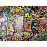 Approximately 75 mixed US and UK DC comics, including The Geek No. 1 and No. 2, Secret Six,